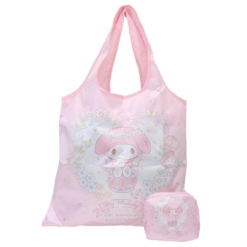Yahoo! Yahoo!ショッピング(ヤフー ショッピング)マイメロディ グッズ ショッピングバッグ キャラクター サテンエコバッグ 50th 6309