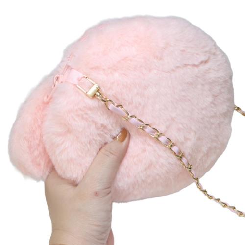 マイメロディ グッズ 斜め掛けかばん キャラクター ファーチェーン