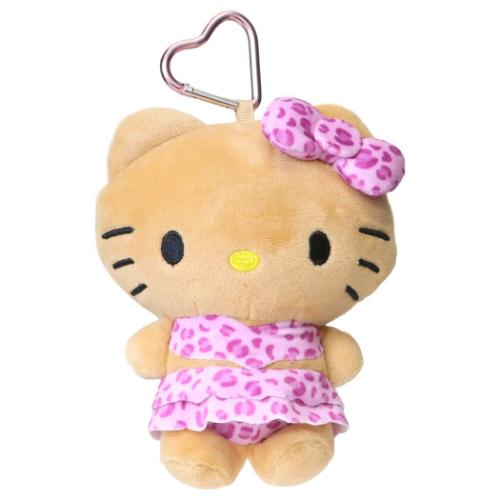 ハローキティ サンリオ キャラクター ミニポーチ 日焼けマスコットポーチ ヒョウ柄水着 爆買