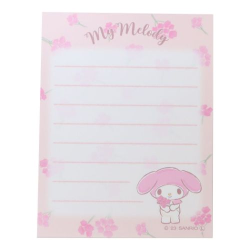 マイメロディ キャラクター メモ帳 ミニミニメモ フラワーリース