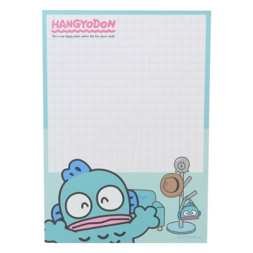 ハンギョドン メモ帳 A6メモ お部屋 サンリオ 山野紙業 : キャラクター