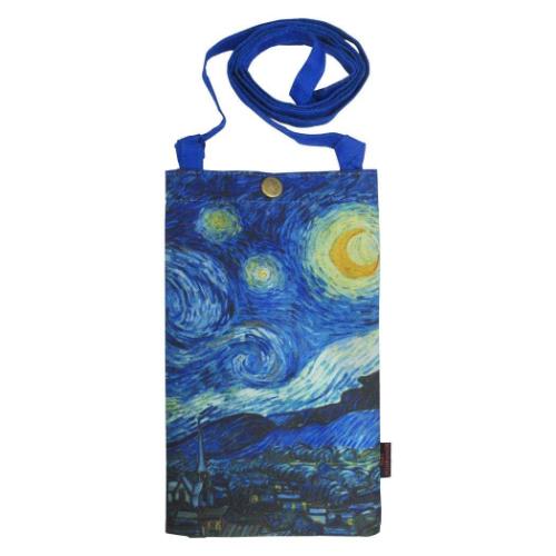 名画 スマホショルダーバッグ ゴッホ スマホポーチ ユーパワー 星月夜 グッズ