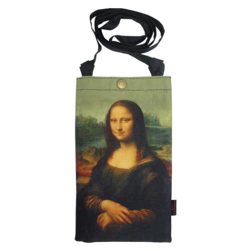 名画 スマホショルダーバッグ レオナルド ダヴィンチ スマホポーチ ユーパワー モナリザ
