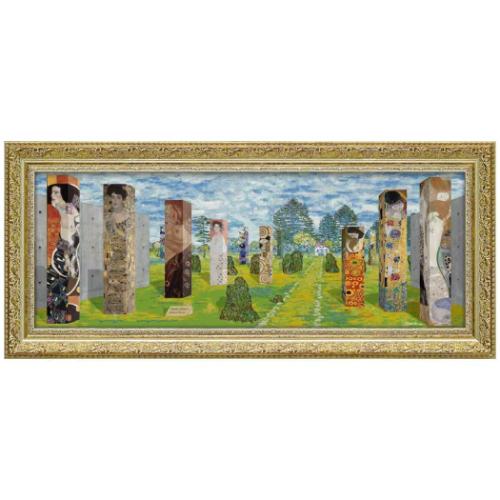 名画 白石 創多 オマージュアート Mサイズ クリムトのアートの森 爆買