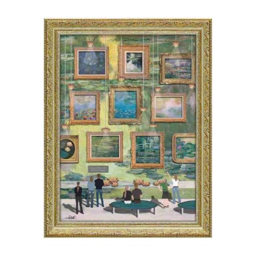 オマージュアート 白石 創多 名画 ユーパワー モネ睡蓮のパラダイスミュージアム 爆買