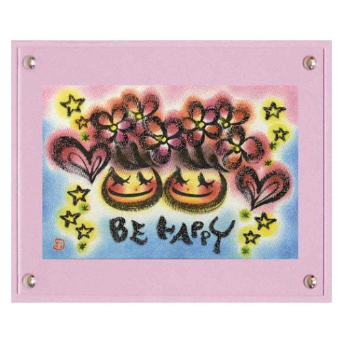 ポップアート Art Frames わだの めぐみ BE HAPPY ユーパワー WM-01013 ギフト