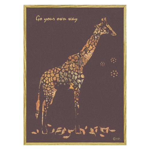 動物画 アニマルシルエット アート ジラフM ユーパワー YP-03549 ギフト