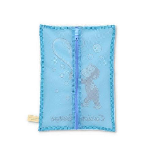 ネットポーチM トラベルポーチ おさるのジョージ ブルー ゾーウィー Curious George プレゼント