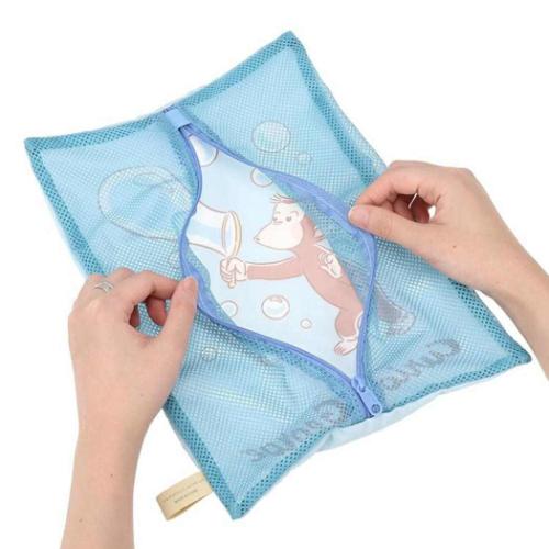 ネットポーチM トラベルポーチ おさるのジョージ ブルー ゾーウィー Curious George プレゼント