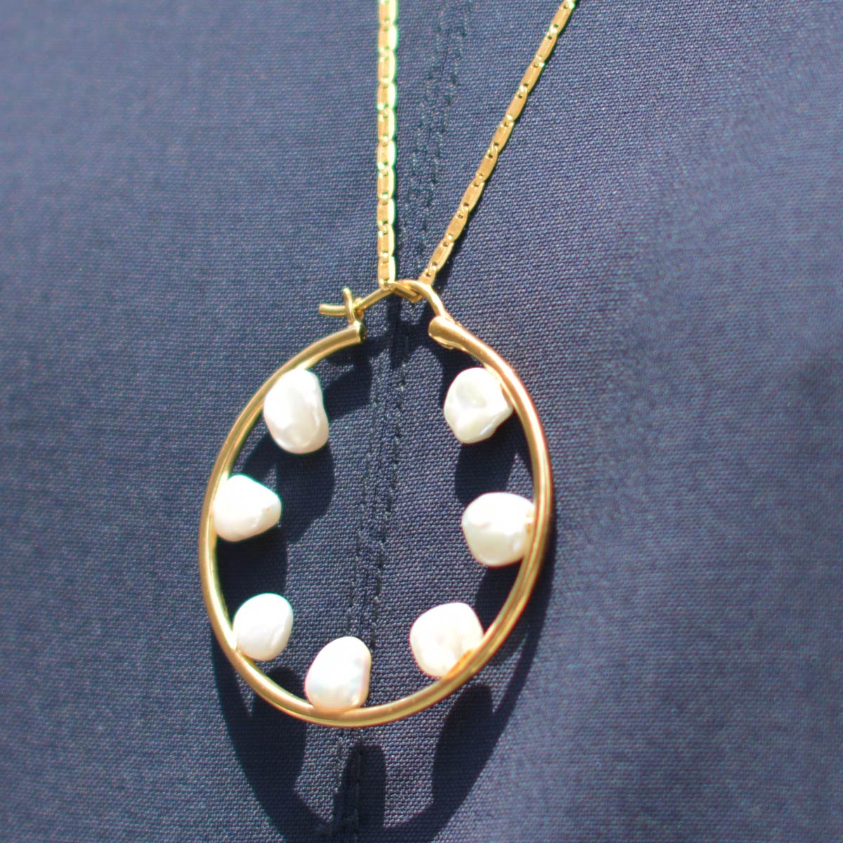 MARIA BLACK【マリアブラック】ピアス Secret Garden 35 Hoop Pierced Earring 100714YG-35 ゴールド