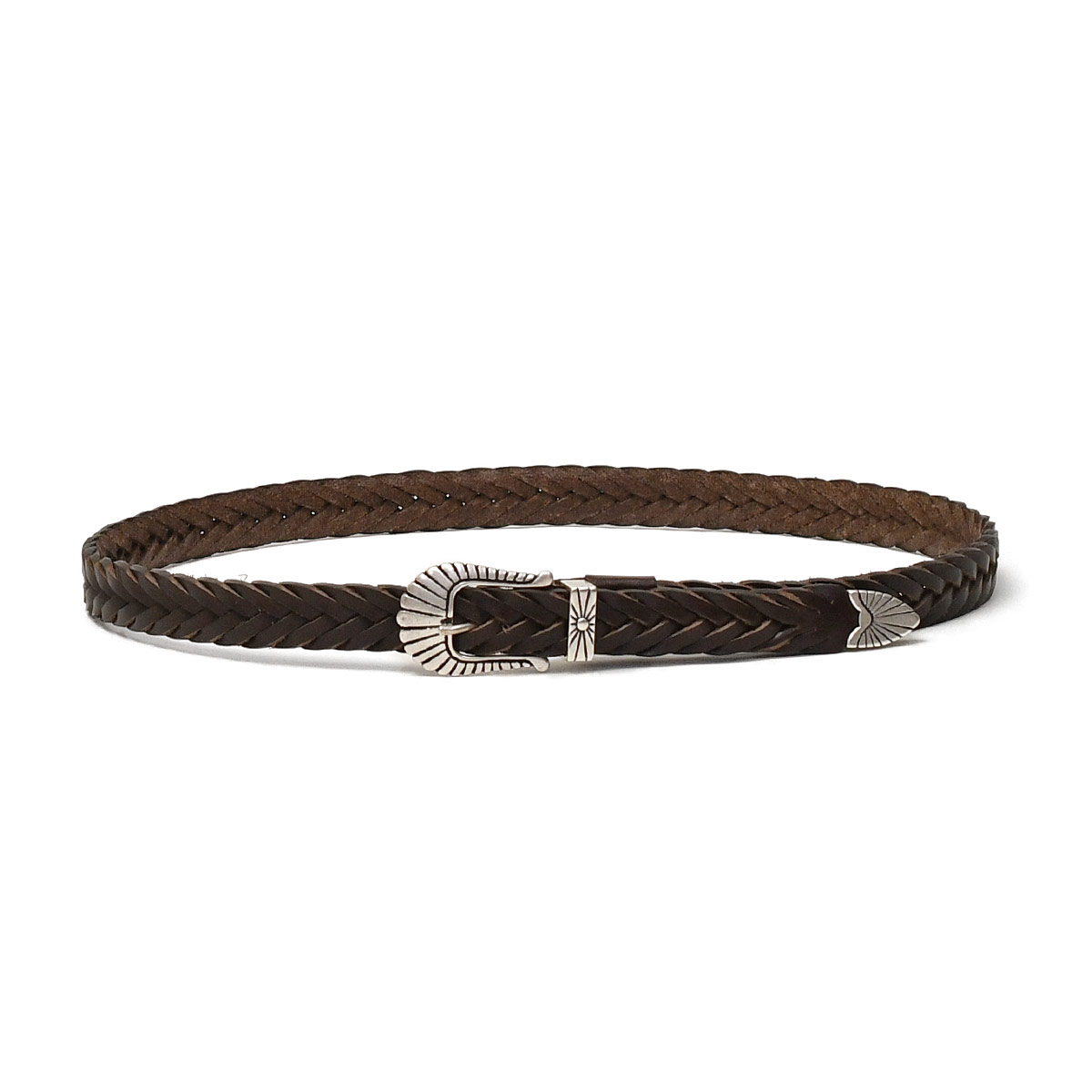 【新品】O LUTI コンチョベルト イタリア製 定価3.0万 Alberto Luti 【アルベルト・ルティ】 スウェード・コンチョ付