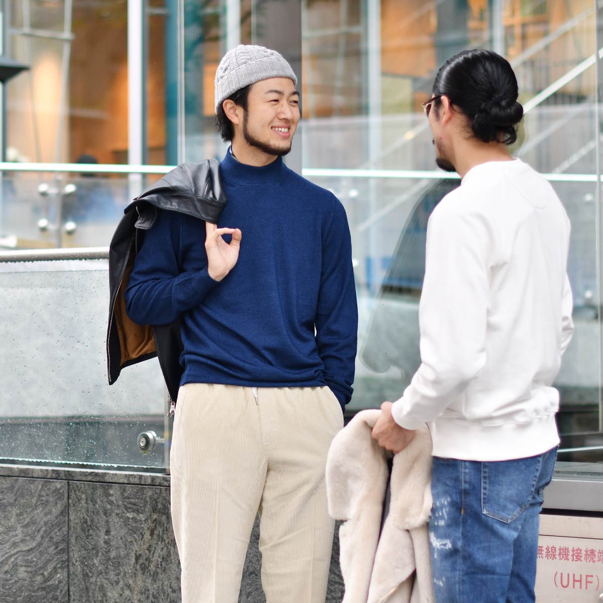 BAFY（バフィー） BAFY【バフィー】ハイゲージモックネックニット 14G