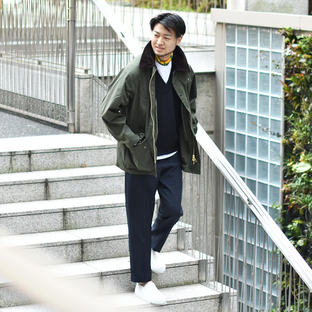 バブアー ワックス ビデイル セージ Barbour bedale os 38-