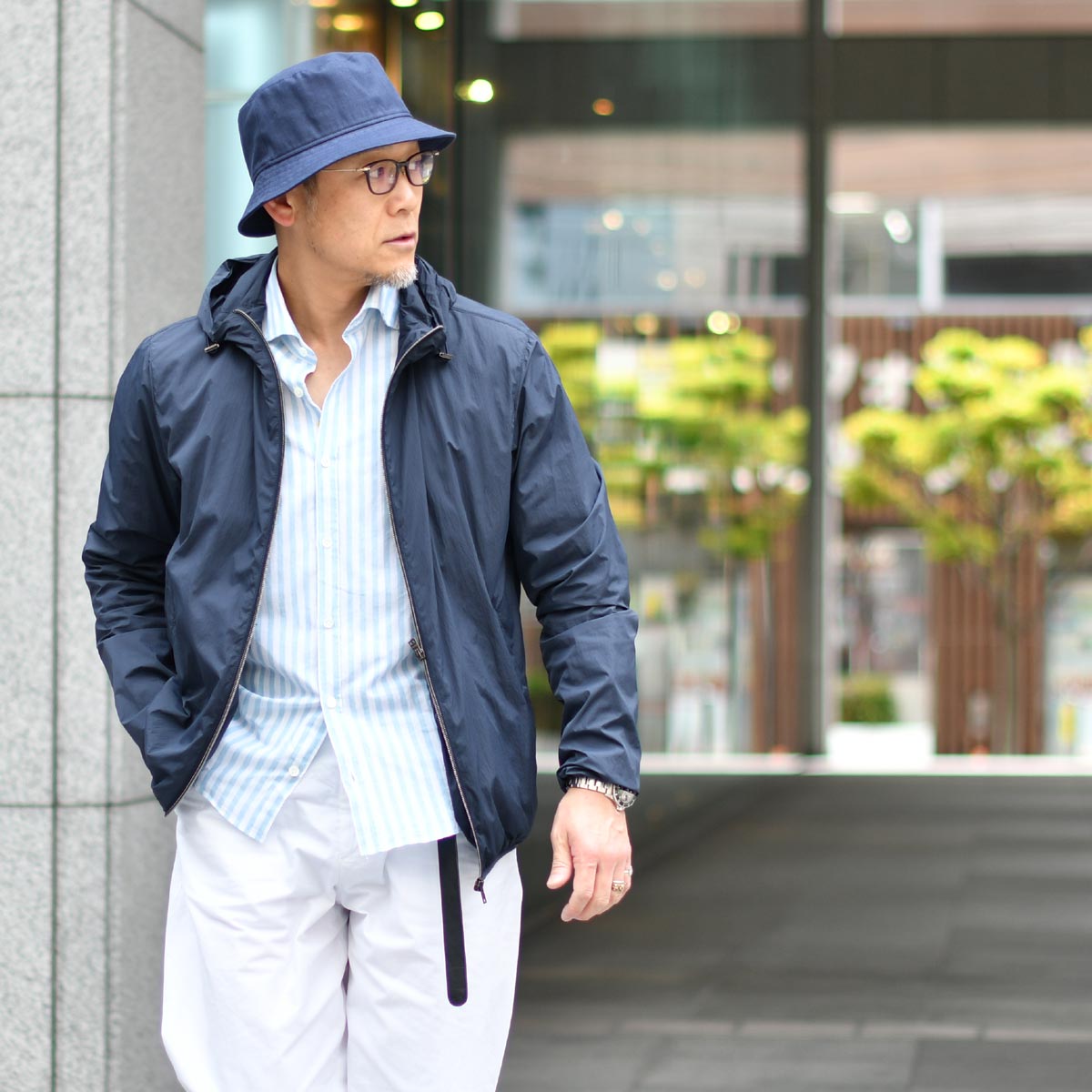 Borsalino【ボルサリーノ】バケットハット B32089 C0062 045B リネン ネイビー