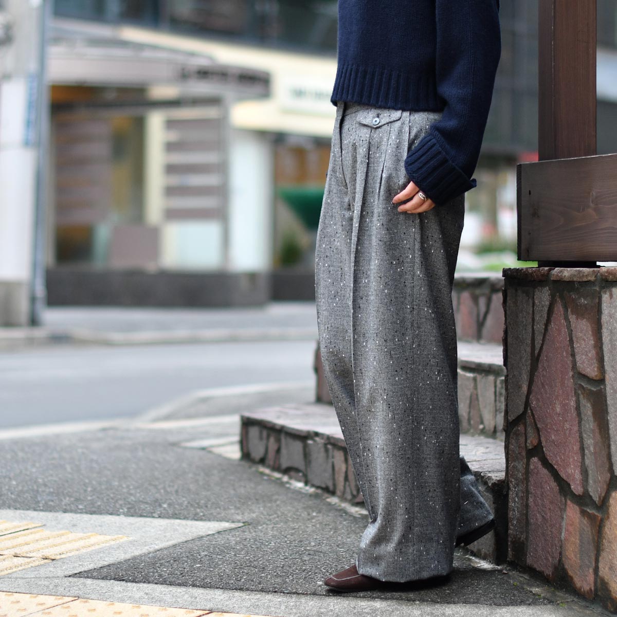 【美品】セラー ドアーCELLAR DOOR ステッチロングスカート ベージュ系 Cellar Door（セラードアー）レディース｜biglietta（ビリエッタ）