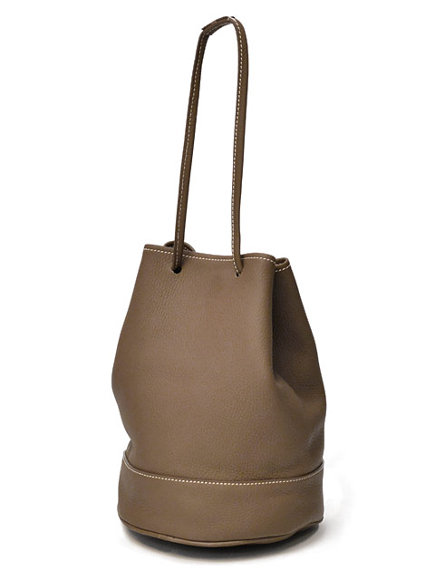 シャルル エ シャルリュス 美品 巾着 ドローストリングバッグ ショルダーバッグ レディース ブラウン charles04068tau2.jpg