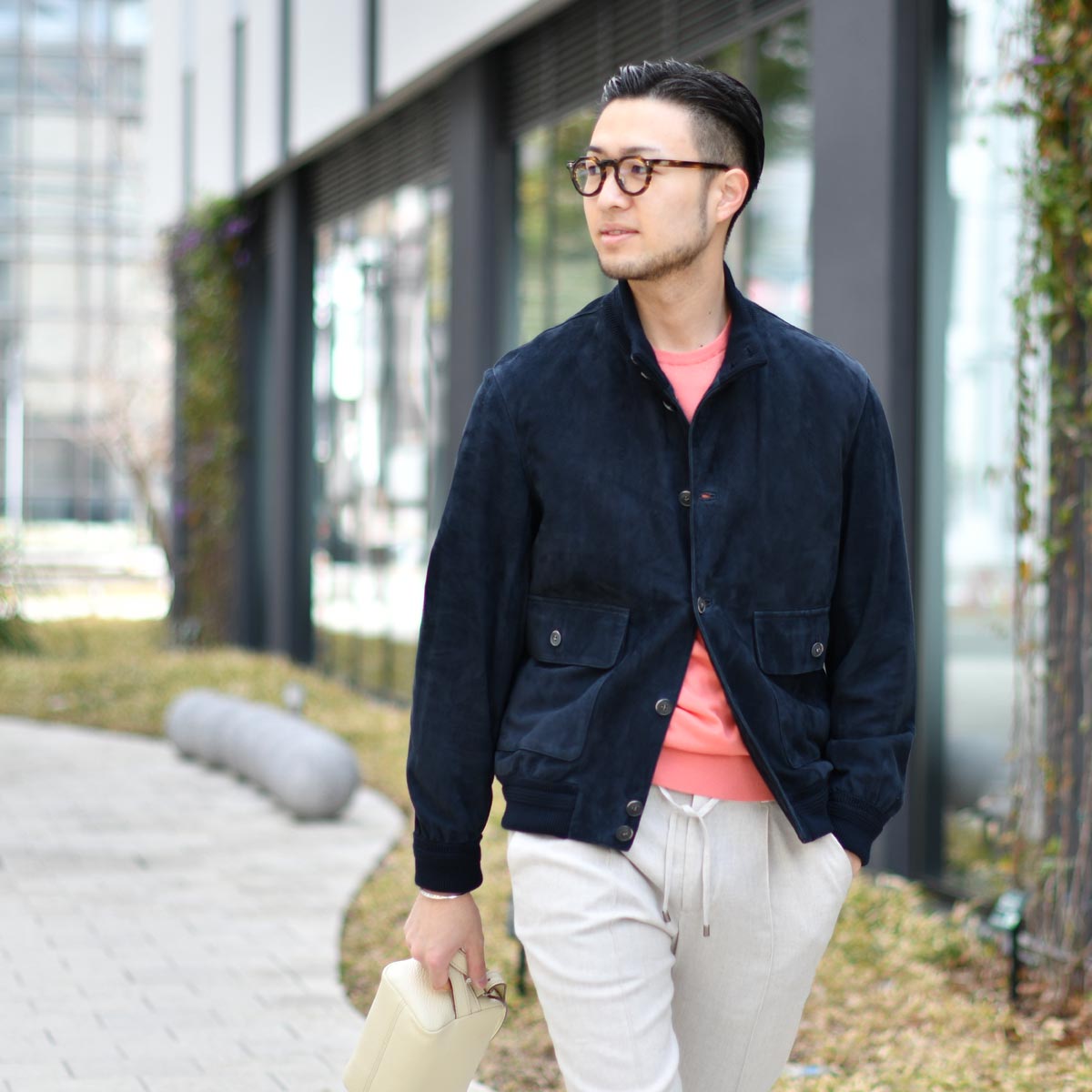 CINQUANTA【チンクアンタ】ドライビングブルゾン H504 2011 6069 NAVY