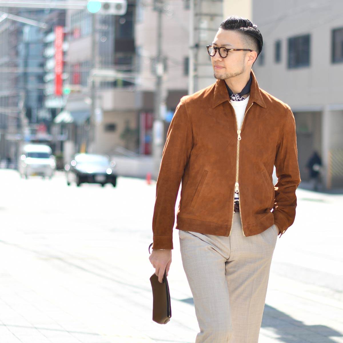 CINQUANTA【チンクアンタ】レザーブルゾン R533 2012 6113 LAND ゴート