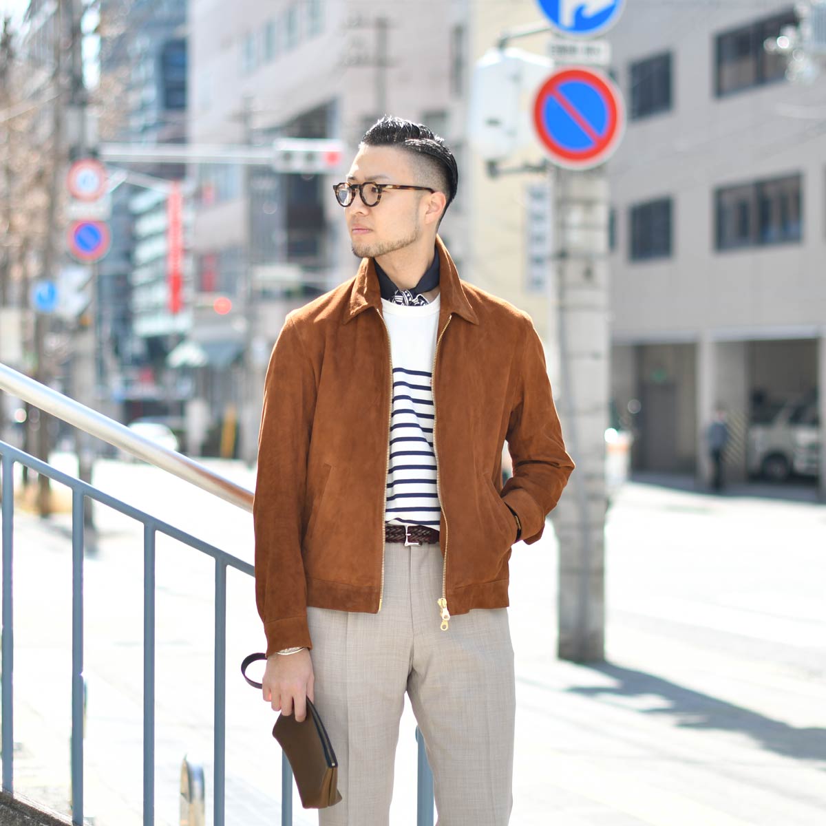 CINQUANTA【チンクアンタ】レザーブルゾン R533 2012 6113 LAND ゴート