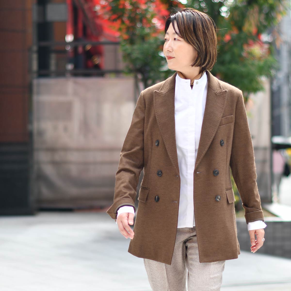 CIRCOLO 1901 チルコロ カシミヤ入り ダブルジャケット CIRCOLO 1901（チルコロ 1901） CIRCOLO 1901【チルコロ】ダブル