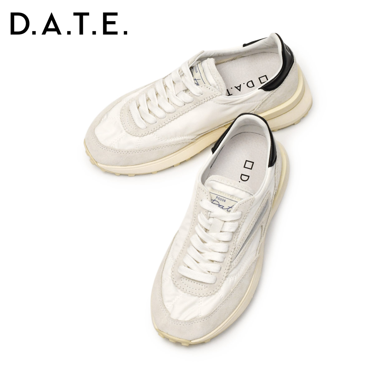 D.A.T.E. D.A.T.E.【デイト】スニーカー ATHLETA NYLON WHITE BLACK