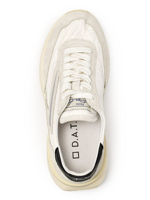 スニーカー イタリア製 D.A.T.E. ホワイト/ブラック D.A.T.E. D.A.T.E.【デイト】スニーカー ATHLETA NYLON WHITE BLACK