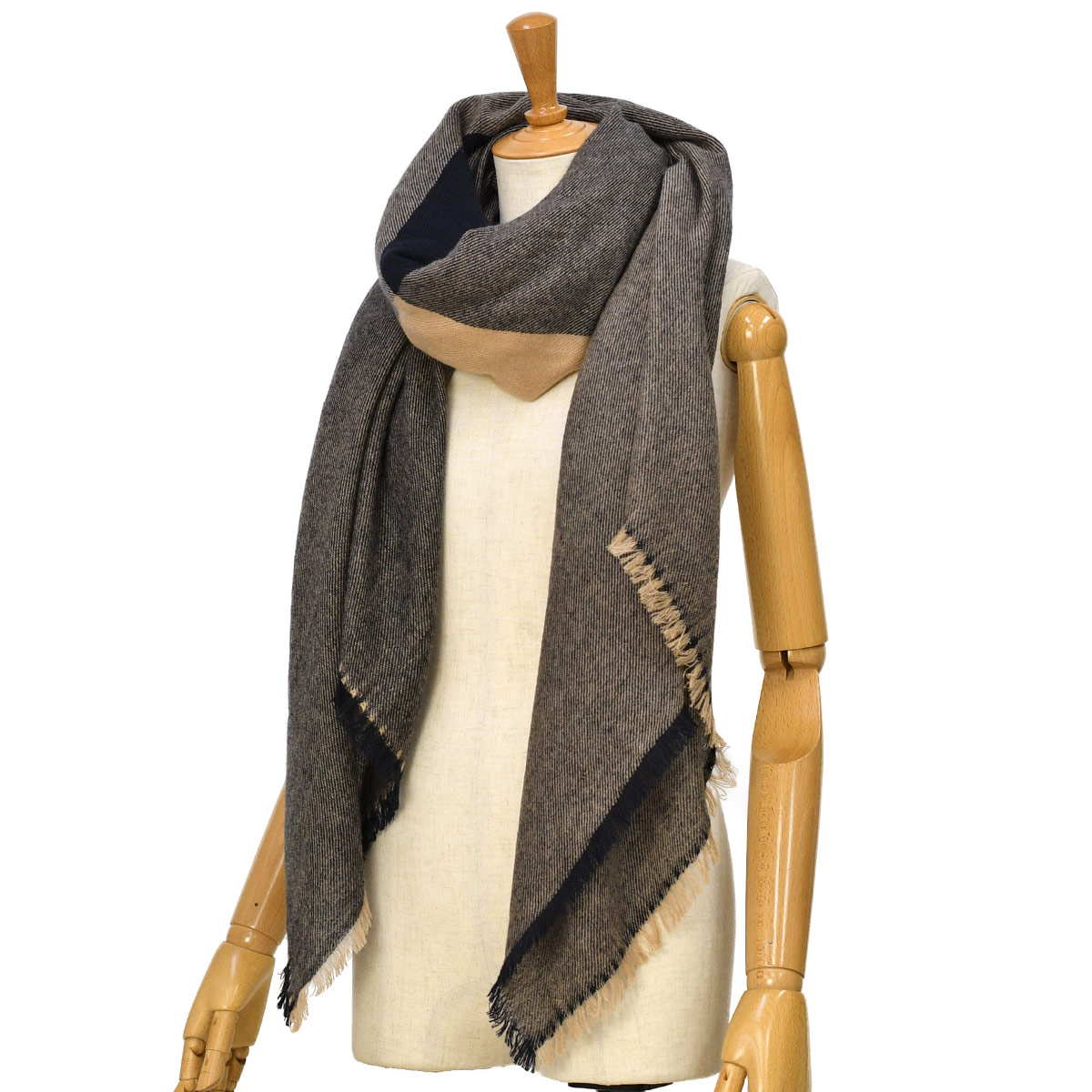 loomer キャメルストール loomer / Cashmere Muffler (Charcoal) | twelve