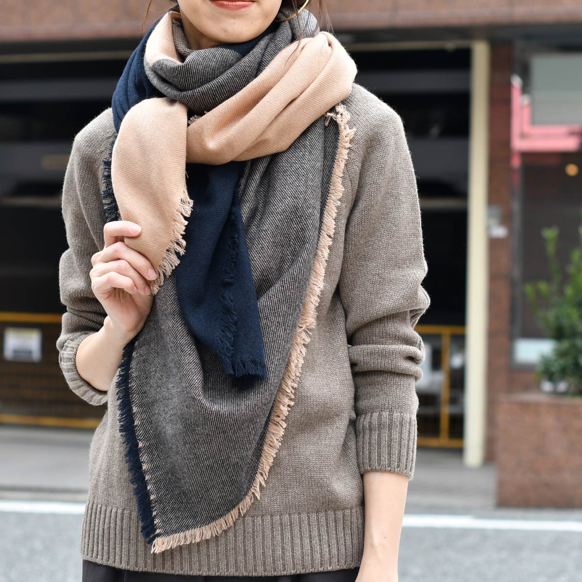 MARGARET HOWELL HOUSEHOLD GOODS　カシミヤストール MARGARET HOWELL HOUSEHOLD GOODS カシミヤストールヴィンテ