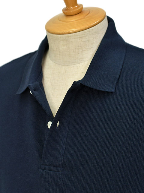 エラシオ　カノコ　ポロシャツ　ネイビー ELACIO【エラシオ】半袖 鹿の子ポロシャツ Orge オルジュ NAVY