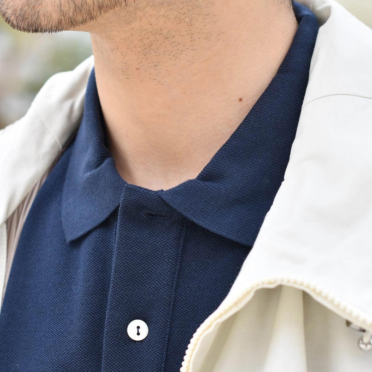 新品タグ付き ELACIO パープル 長袖ポロシャツ エラシオ 新品タグ付き ELACIO パープル 長袖ポロシャツ エラシオ