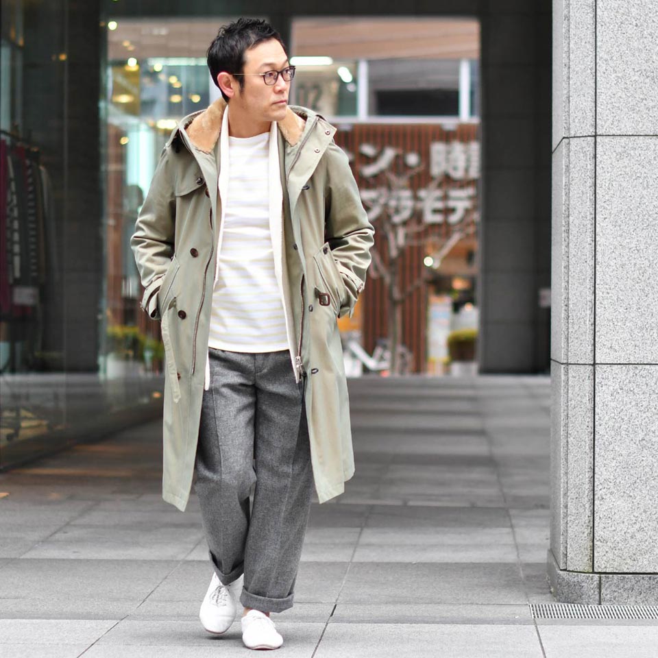 GRENFELL【グレンフェル】モーターサイクルコート Helvellyn COTTON GABARDINE SAGE コットン オリーブ