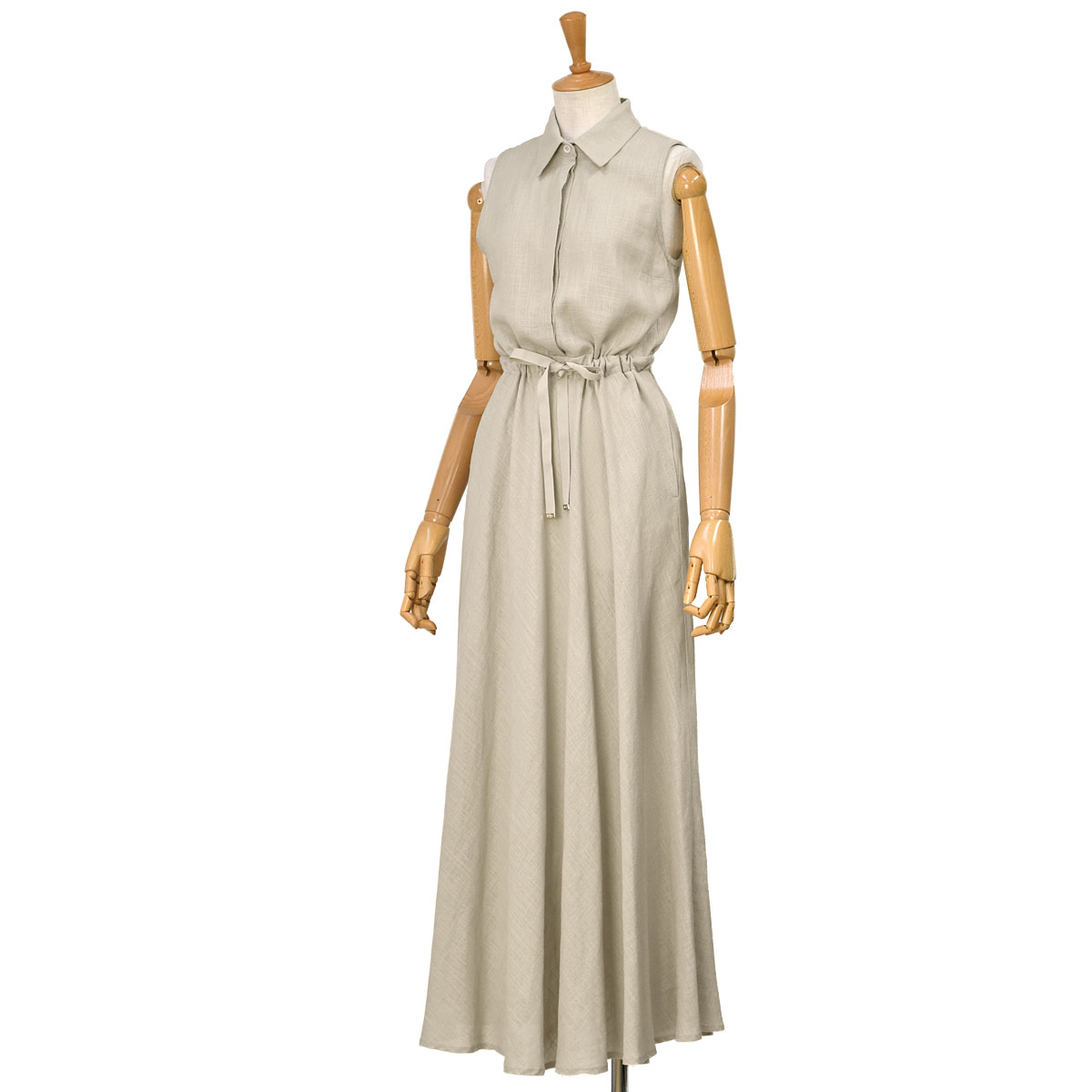 【 Herno 】ノースリーブ マキシ ワンピース HERNO HERNO【ヘルノ】ノースリーブワンピース AB000028D 12689