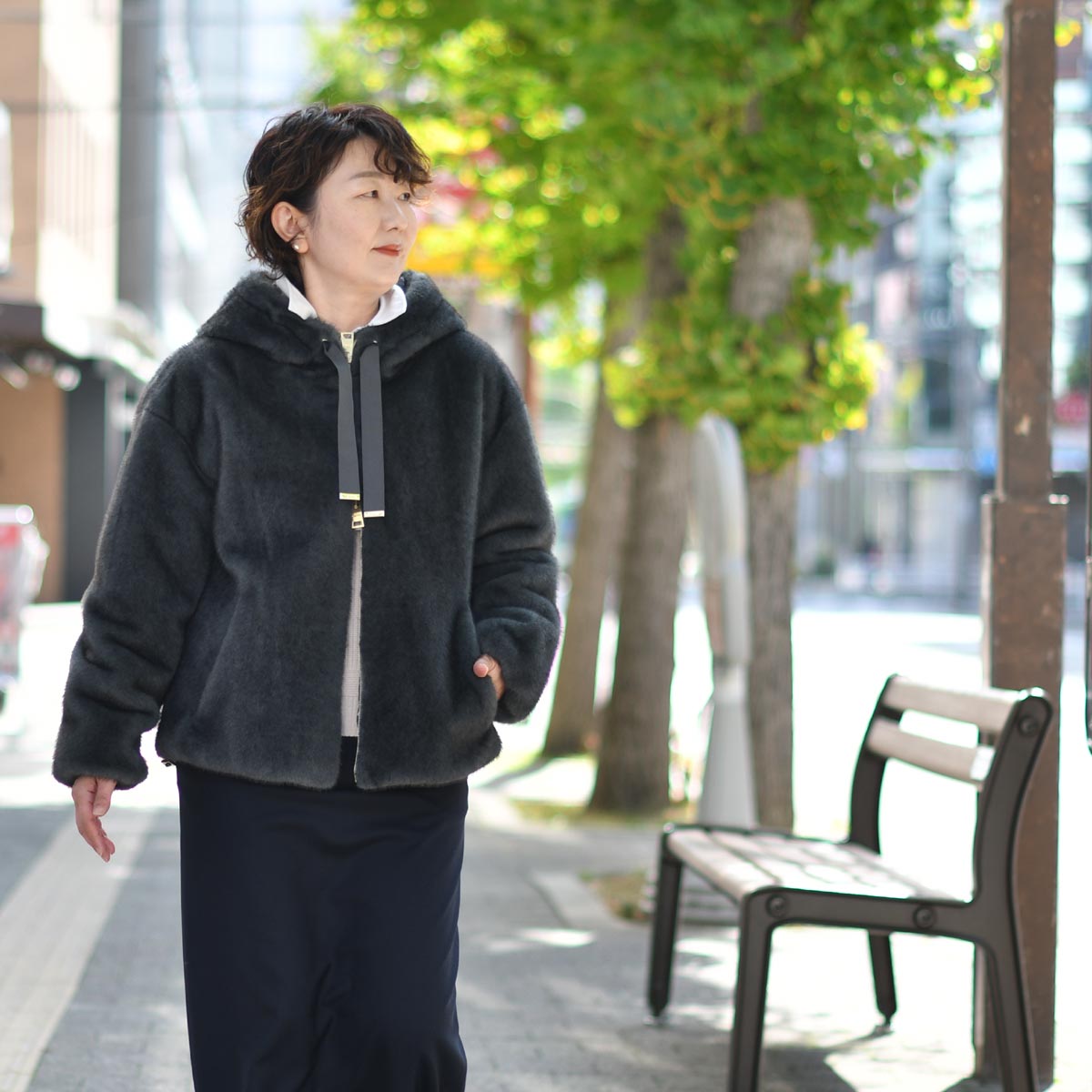 HERNO（ヘルノ） HERNO【ヘルノ】エコファーフーデッドブルゾン