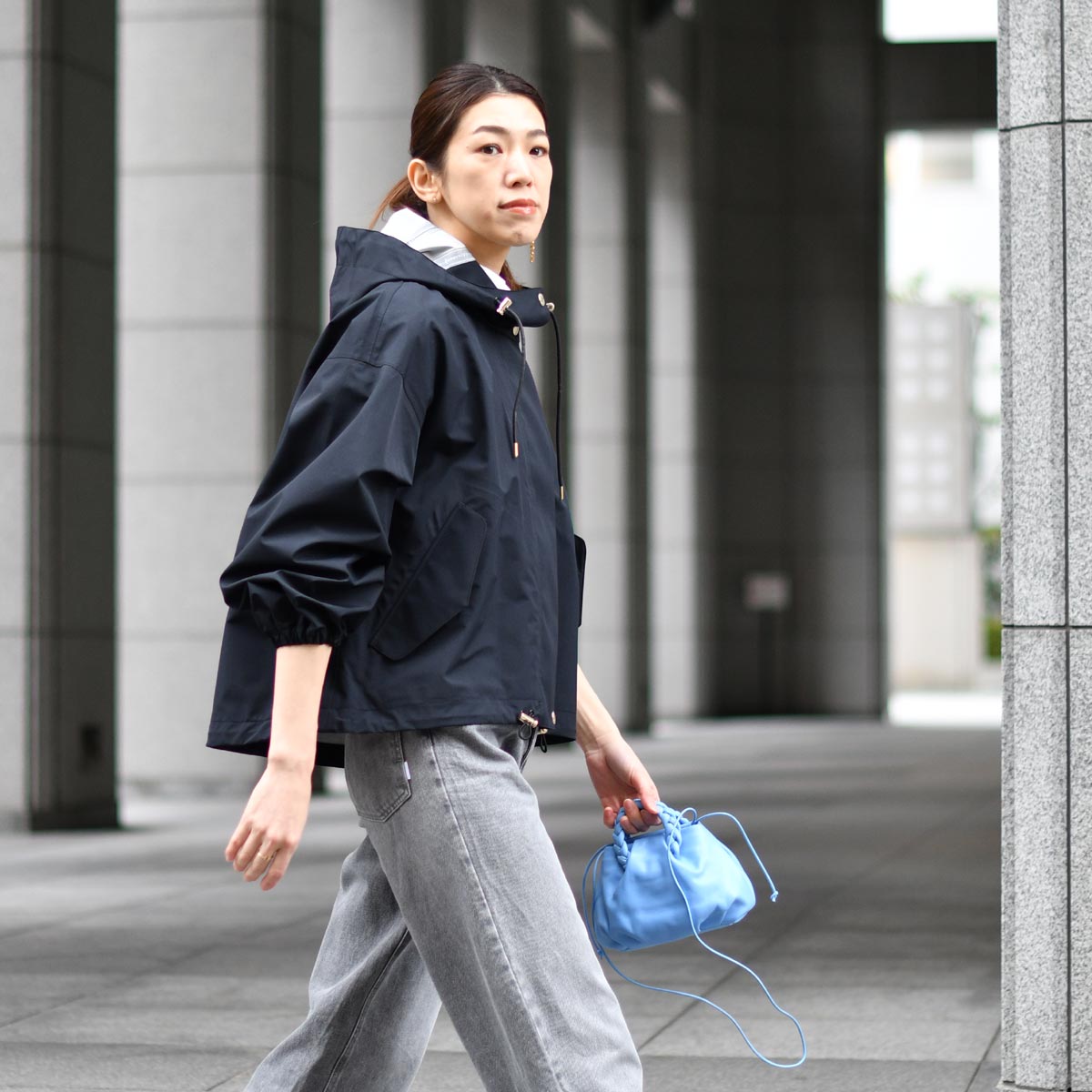 HEREU【へリュー】クロスボディバッグ BOMBON CROSSBODY BLUE CIEL