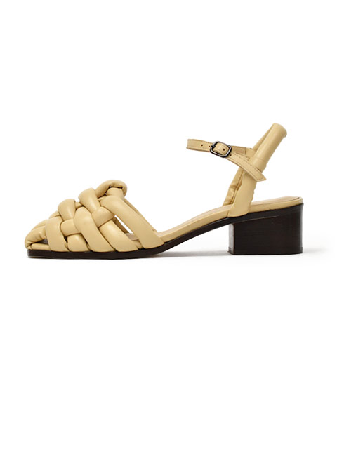【HEREU】ベージュ Pesca ヒールサンダル、お洒落 HEREU【へリュー】ヒールサンダル Caberesa Heeled OAT ベージュ