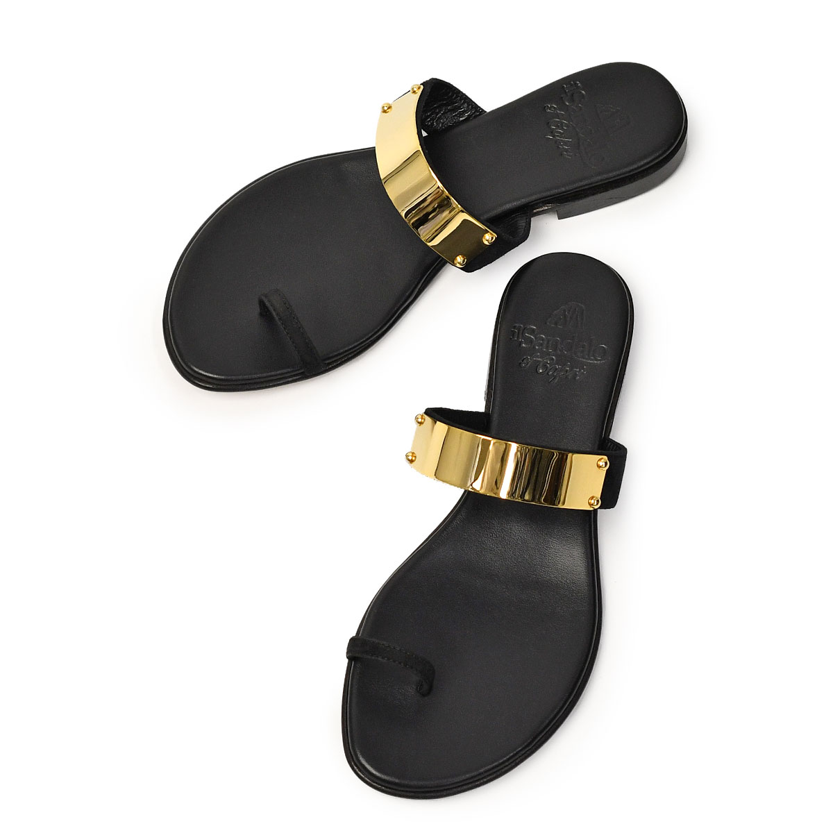 イルサンダロ イタリー製 ラインストーンサンダル 美品 イルサンダロ