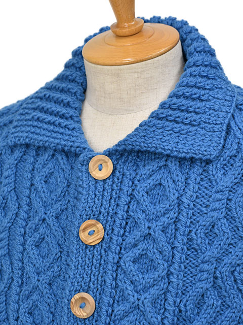 極美品/INVERALLAN/カーディガン/くるみボタン/ケーブルニット inveral04006blu3.jpg