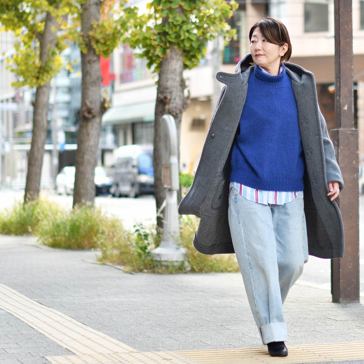 INVERTERE ダッフルコート グレー 42 INVERTERE【インバーティア】ダッフルコート IV242JE25012 610 GREY