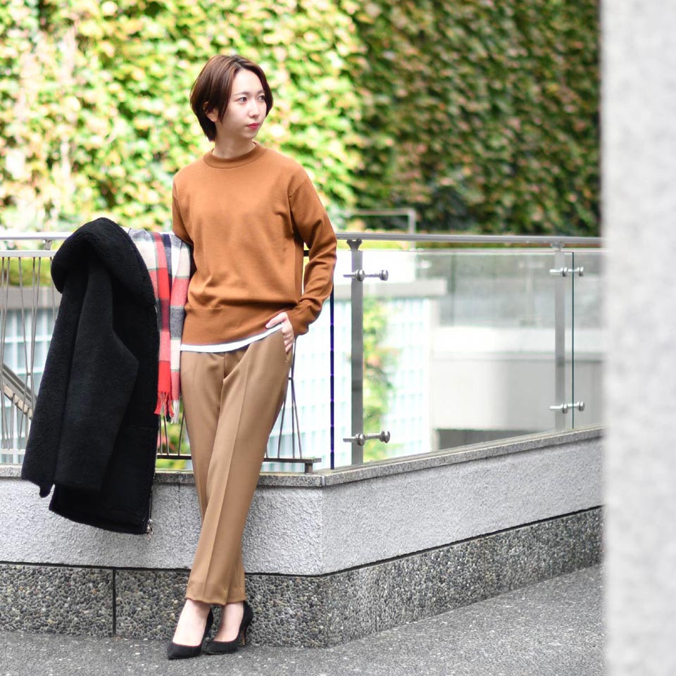 緑林シリーズ JOHN SMEDLEY SESIA レディース 半袖クルーネックニット BLACK 通販