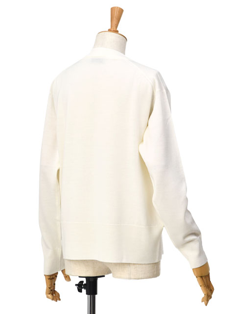 JOHN SMEDLEY【ジョンスメドレー】クルーネックニット 24G CALVERT  WHITE ウール ホワイト JOHN SMEDLEY SMEDLEY【ジョンスメドレー】クルーネックニット