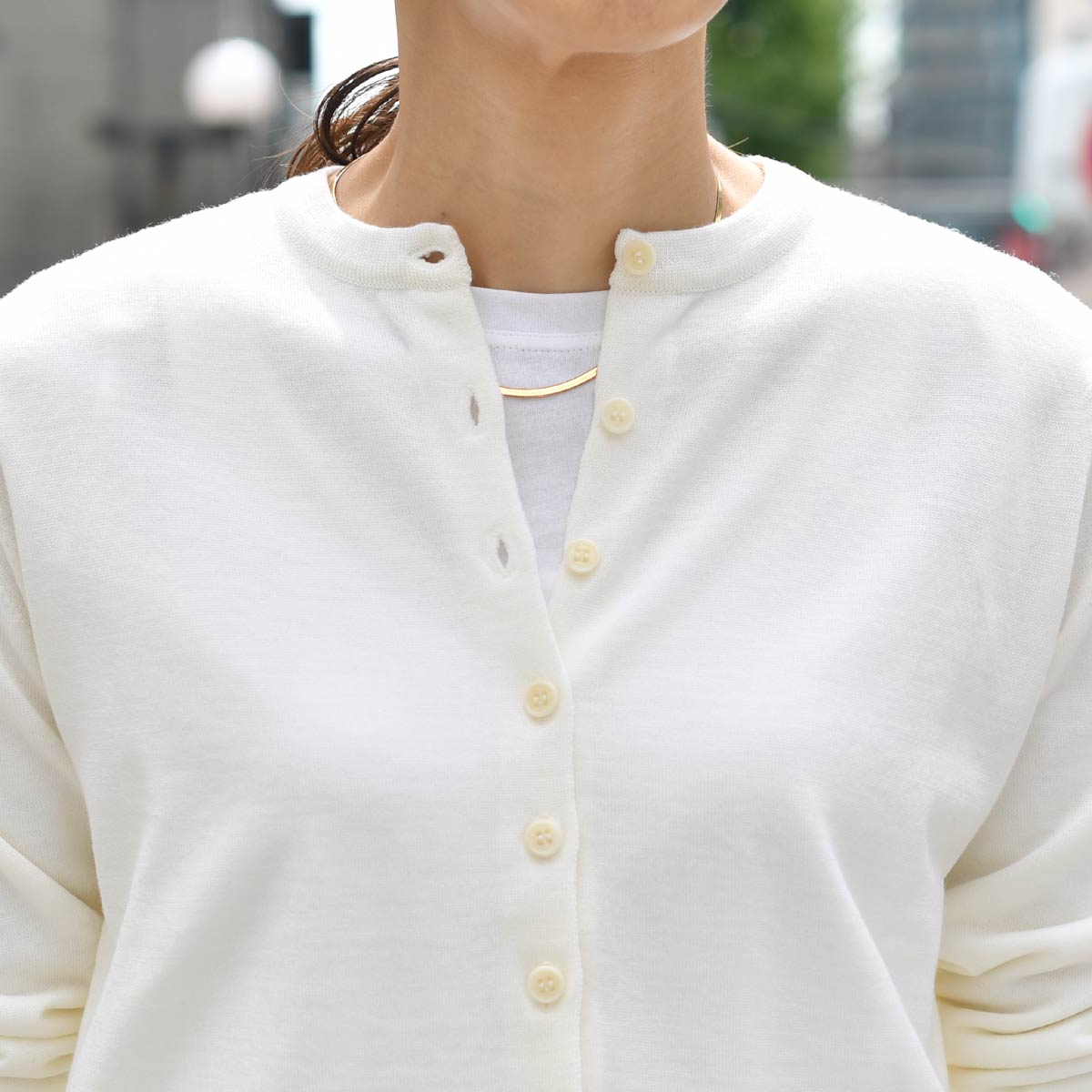 JOHN SMEDLEY ジョンスメドレー 30G ウール カーディガン M JOHN SMEDLEY（ジョンスメドレー） JOHN SMEDLEY【ジョンスメドレー