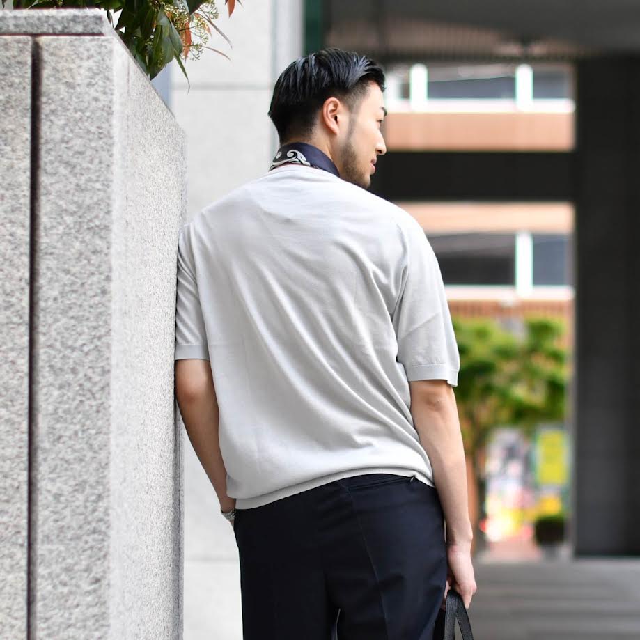 JOHN SMEDLEY【ジョンスメドレー】クルーネックニット 30G 