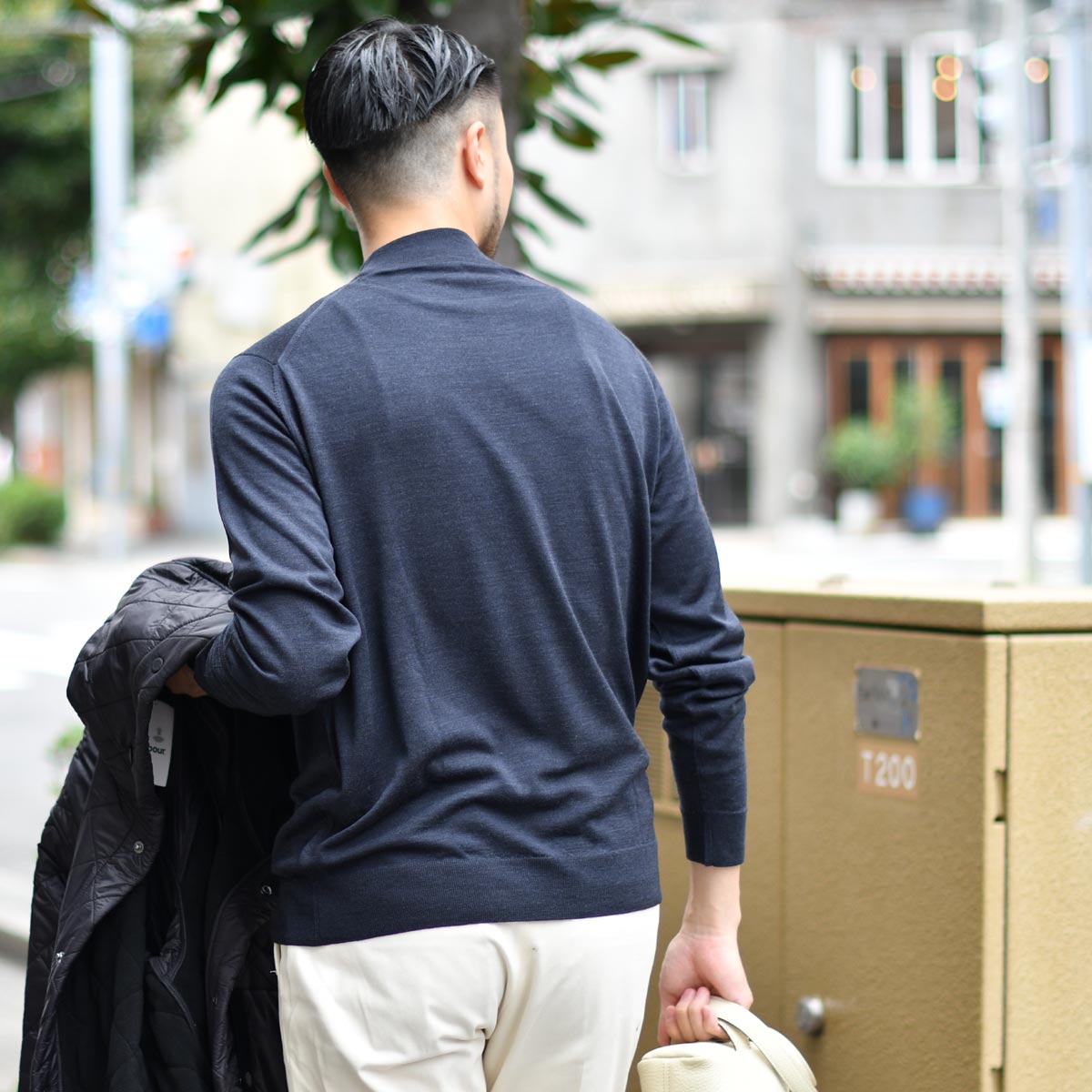 JOHN SMEDLEY SMEDLEY【ジョンスメドレー】モックネックニット