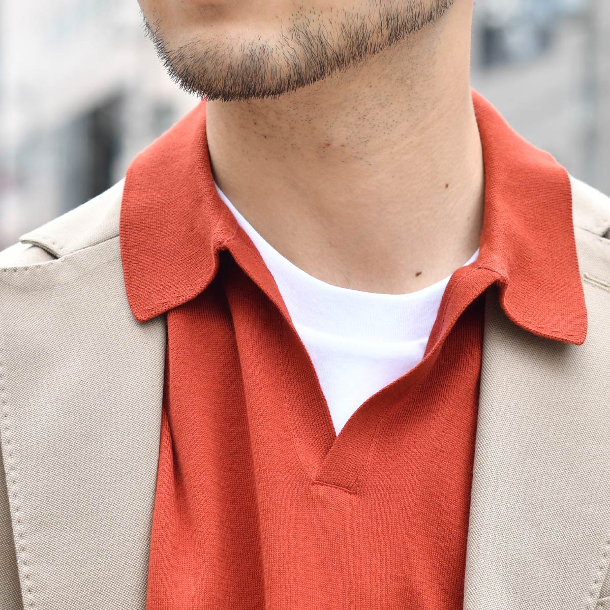 JOHN SMEDLEY ニット・セーター 赤系 4119423D0059 JOHN SMEDLEY｜ジョンスメドレー日本公式
