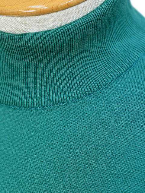 JOHN SMEDLEY ターコイズ ニットセーター M JOHN SMEDLEY SMEDLEY【ジョンスメドレー】モックネックニット