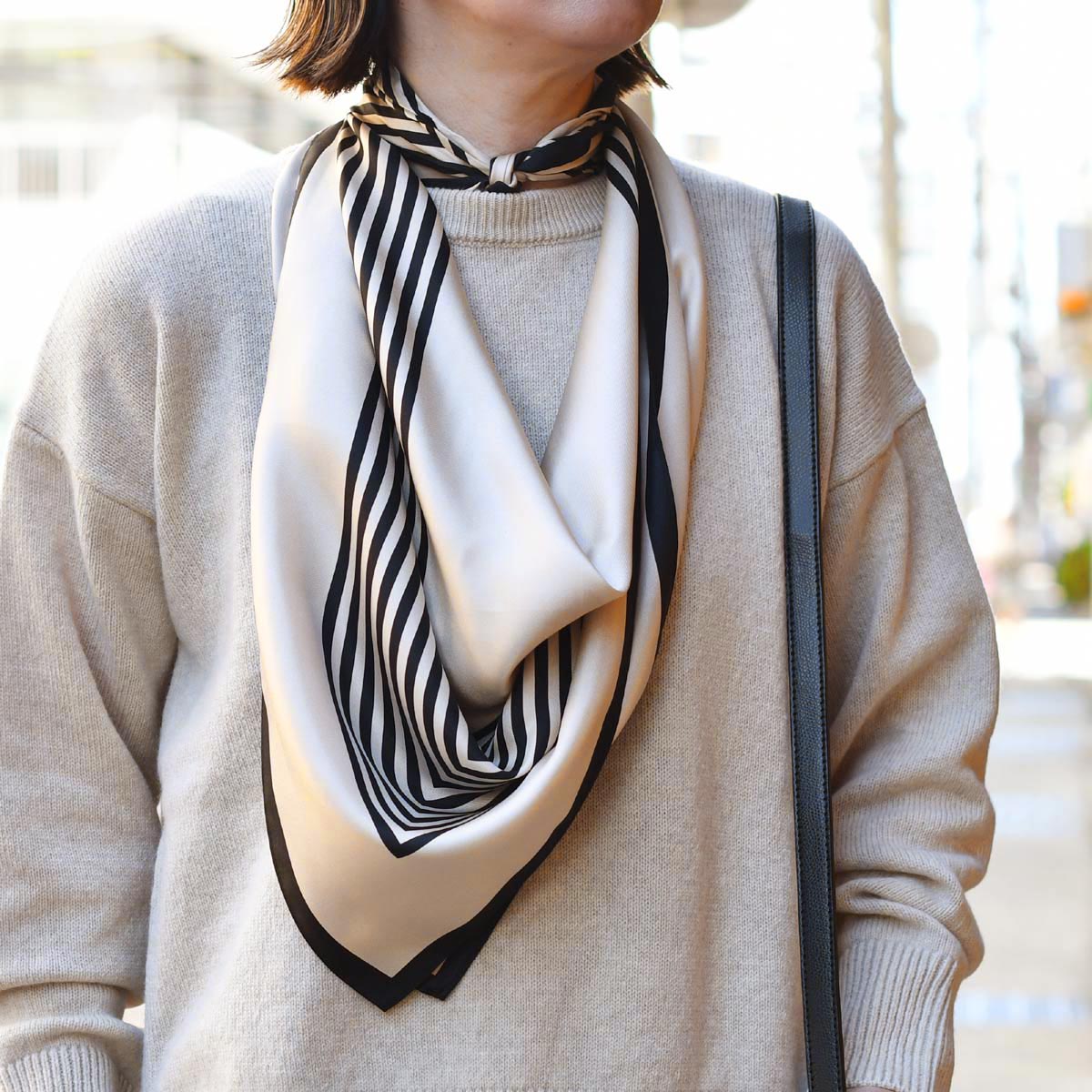 le scarf【レスカーフ】スカーフ NO.1 SAND ベージュ : Cinq