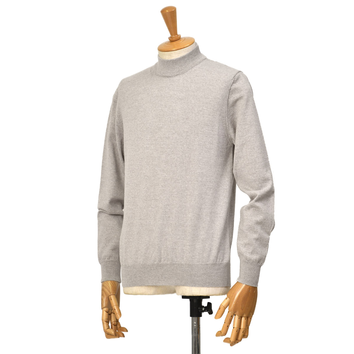 LORENZONI【ロレンツォーニ】ハイゲージモックネックニット 14G