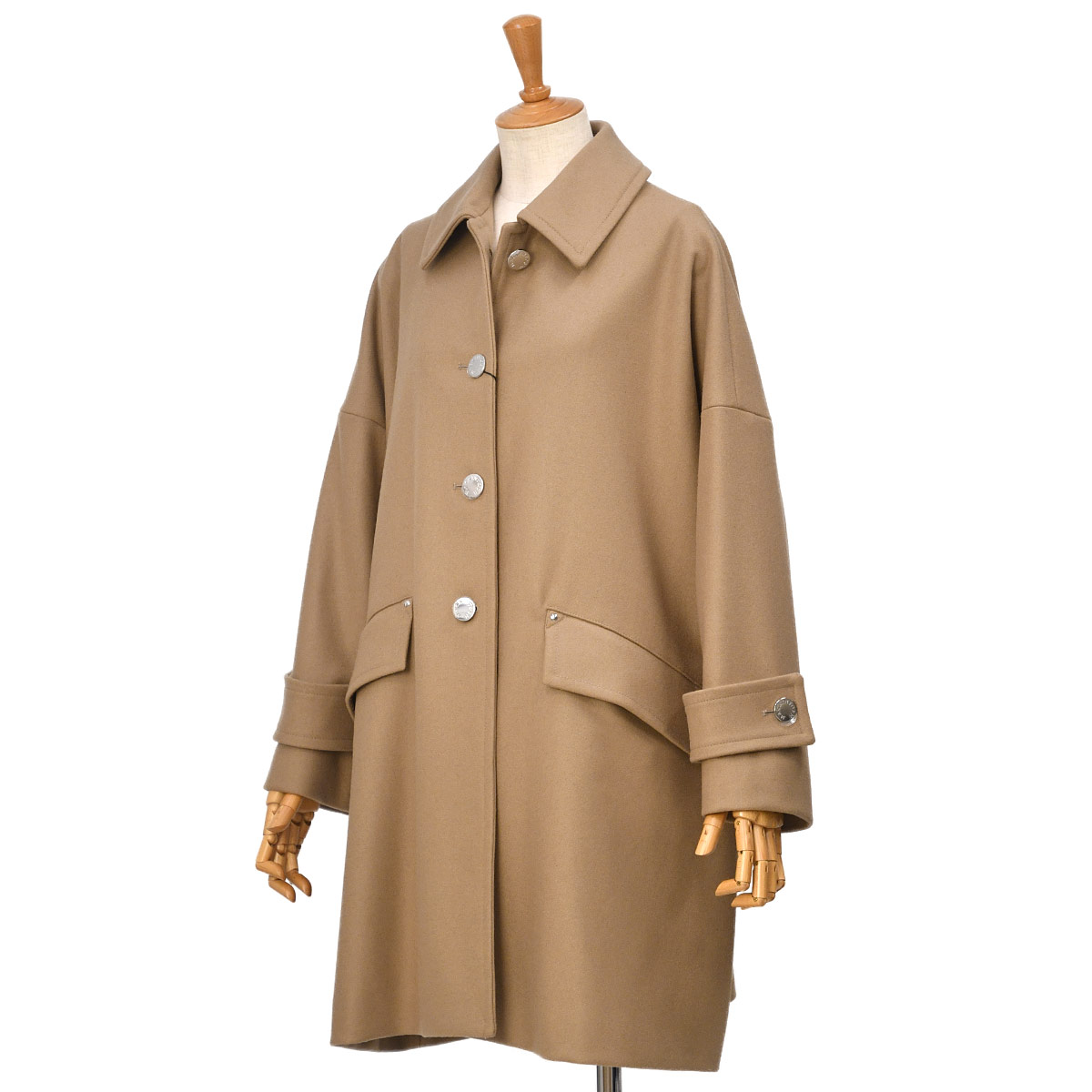 ぱぱん　美品✨マッキントッシュ　ステンカラー　コート　ウール　ベージュ ８ ぱぱん様専用 美品✨マッキントッシュ ステンカラー コート ウール