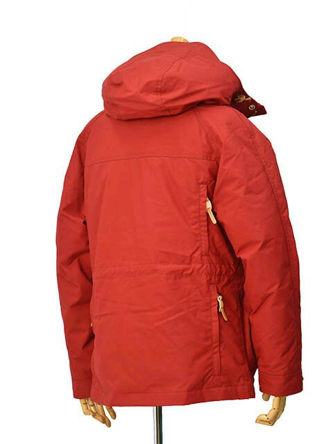 MANIFATTURA CECCARELLI【マニファットゥーラ チェッカレッリ】フーデッドダウンブルゾン FISHERMANS PARKA  ウォータープルーフコットン 7026 RED レッド