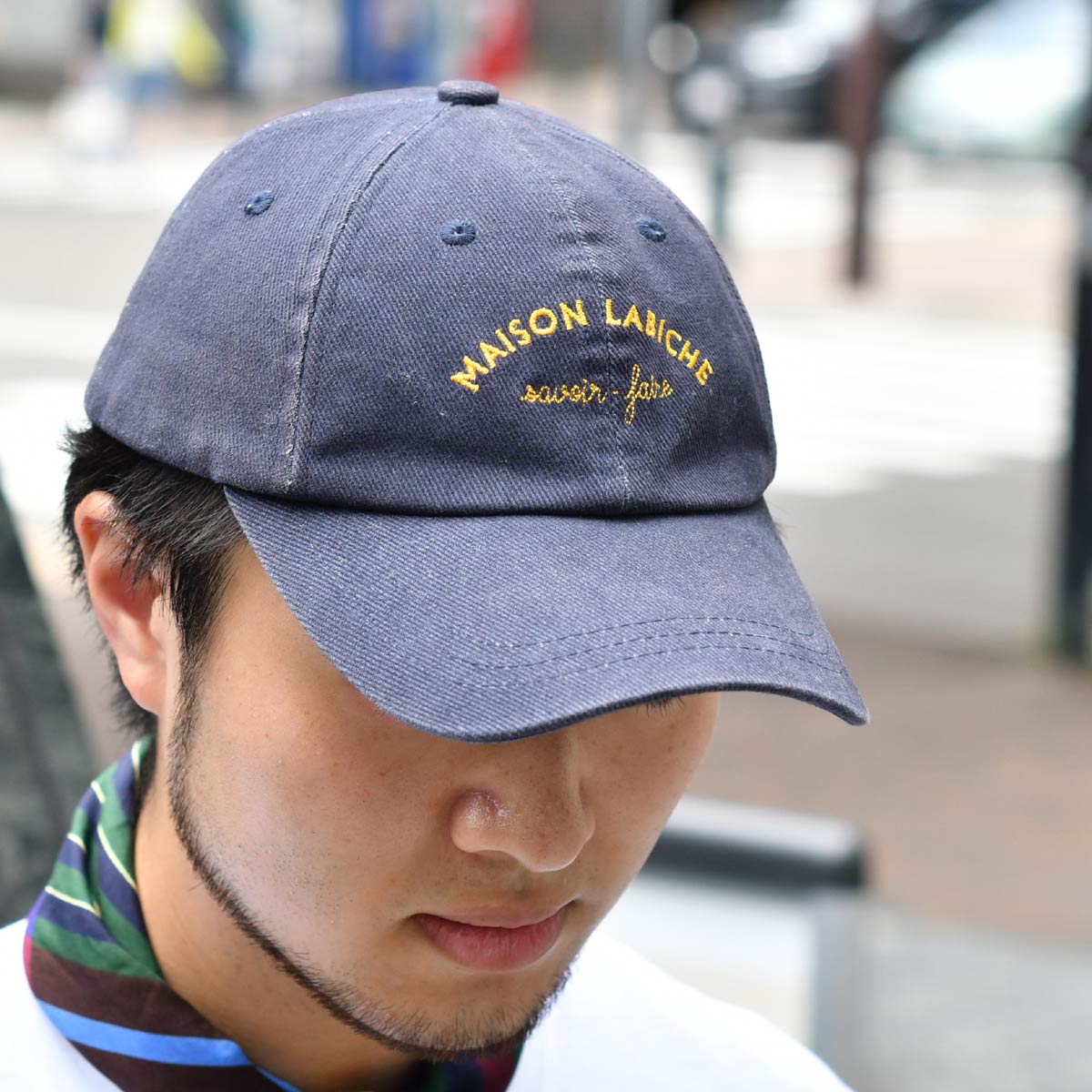 Maison Labiche【メゾン ラビッシュ】キャップ CLASSIC CAP MAISON LABICHE CARBON BLUE コットン  ネイビー